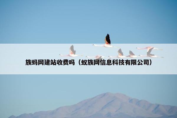 族蚂网建站收费吗（蚁族网信息科技有限公司）