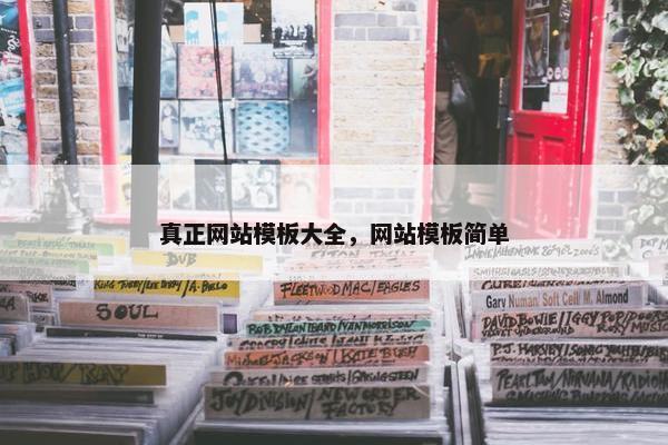 真正网站模板大全，网站模板简单