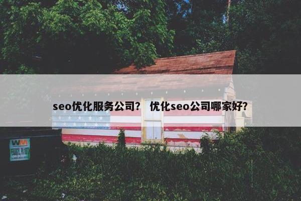 seo优化服务公司？ 优化seo公司哪家好？