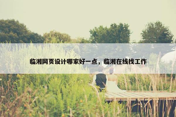 临湘网页设计哪家好一点，临湘在线找工作