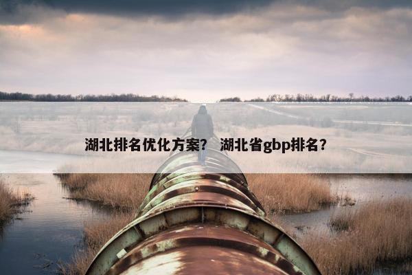 湖北排名优化方案？ 湖北省gbp排名？