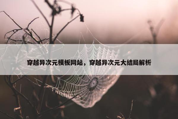 穿越异次元模板网站，穿越异次元大结局解析