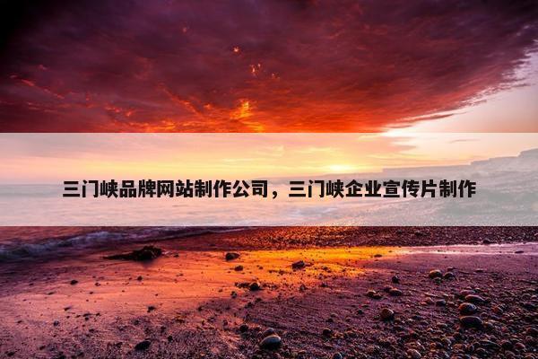 三门峡品牌网站制作公司，三门峡企业宣传片制作