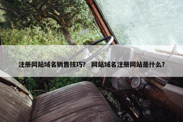 注册网站域名销售技巧？ 网站域名注册网站是什么？