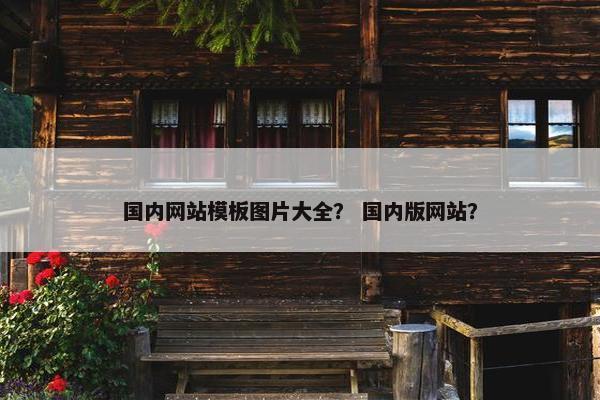 国内网站模板图片大全？ 国内版网站？