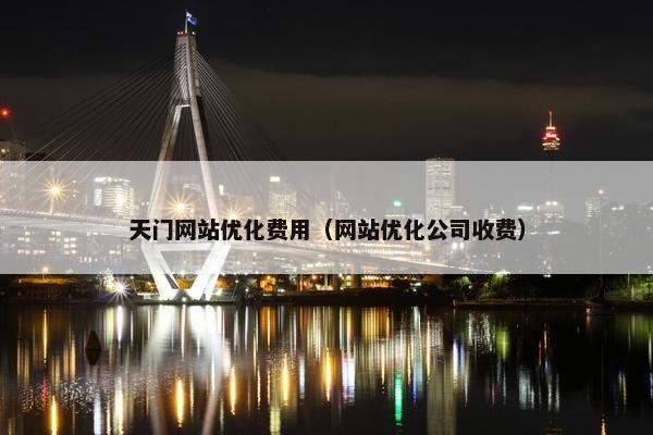 天门网站优化费用（网站优化公司收费）
