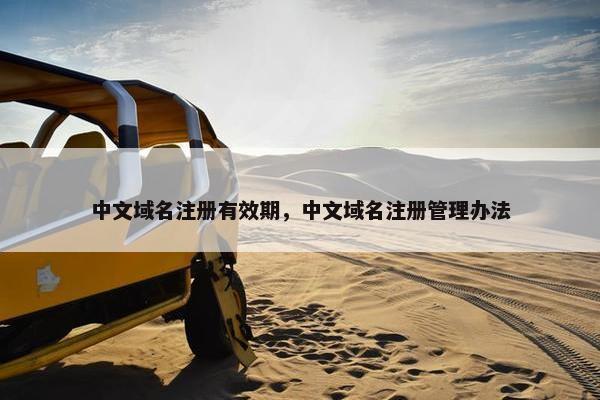 中文域名注册有效期，中文域名注册管理办法