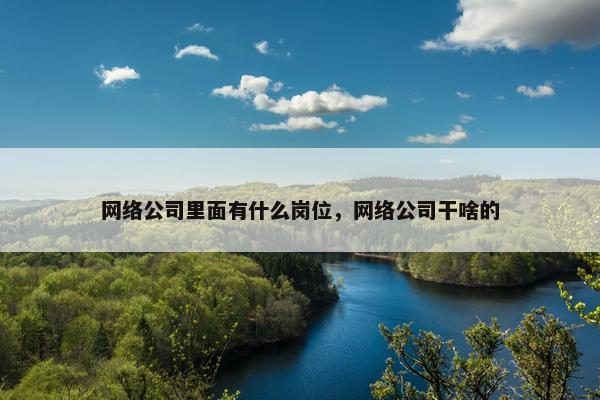 网络公司里面有什么岗位，网络公司干啥的