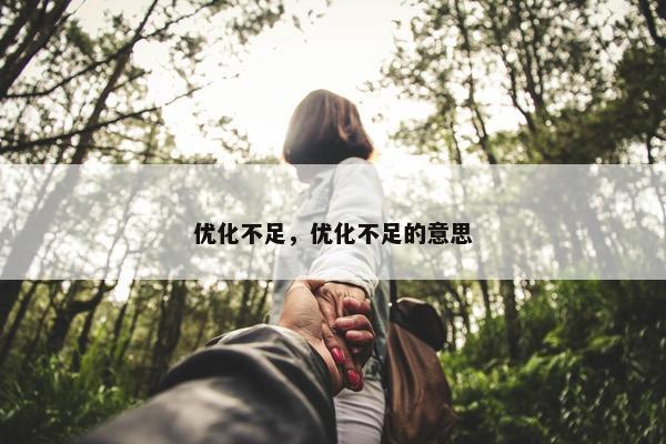 优化不足，优化不足的意思