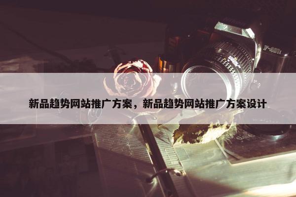 新品趋势网站推广方案，新品趋势网站推广方案设计