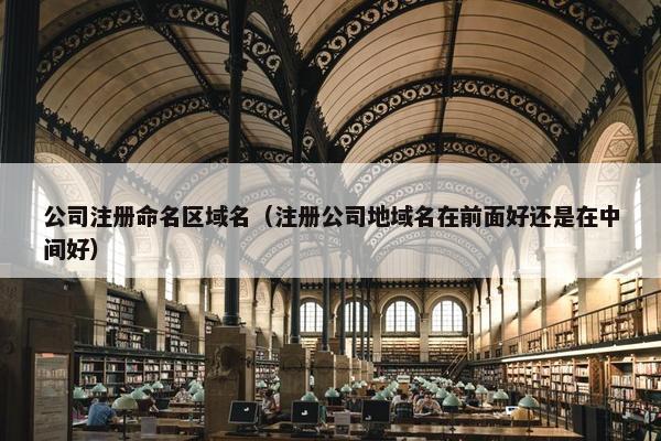 公司注册命名区域名（注册公司地域名在前面好还是在中间好）
