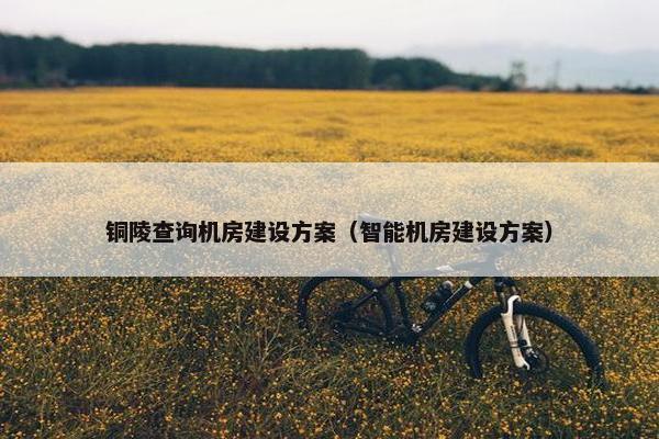 铜陵查询机房建设方案（智能机房建设方案）