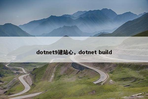 dotnet9建站心，dotnet build