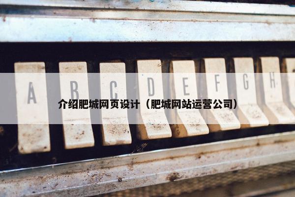 介绍肥城网页设计（肥城网站运营公司）