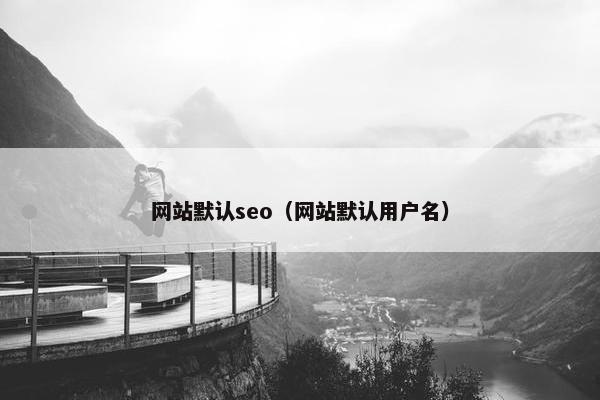 网站默认seo（网站默认用户名）