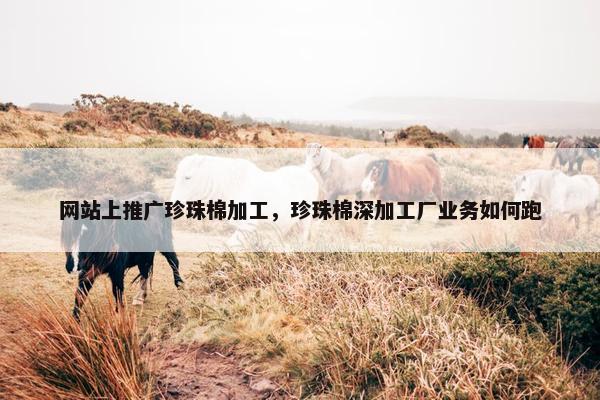 网站上推广珍珠棉加工，珍珠棉深加工厂业务如何跑