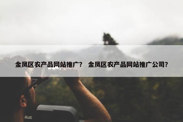 金凤区农产品网站推广？ 金凤区农产品网站推广公司？