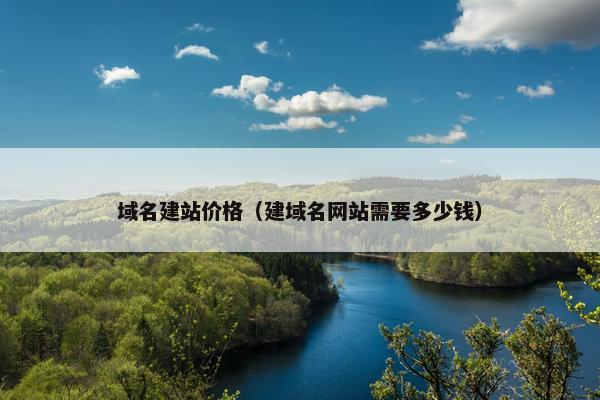 域名建站价格（建域名网站需要多少钱）