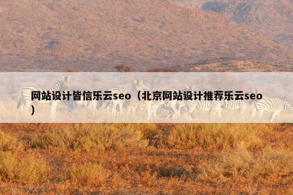 网站设计皆信乐云seo（北京网站设计推荐乐云seo）