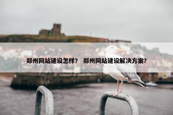 郑州网站建设怎样？ 郑州网站建设解决方案？