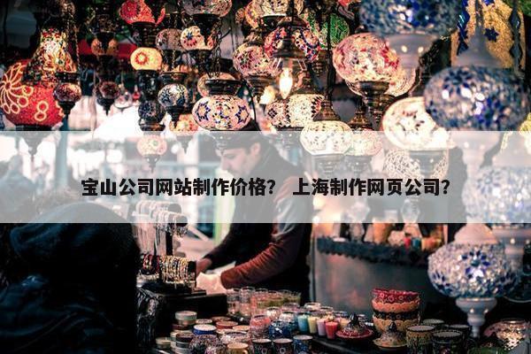 宝山公司网站制作价格？ 上海制作网页公司？