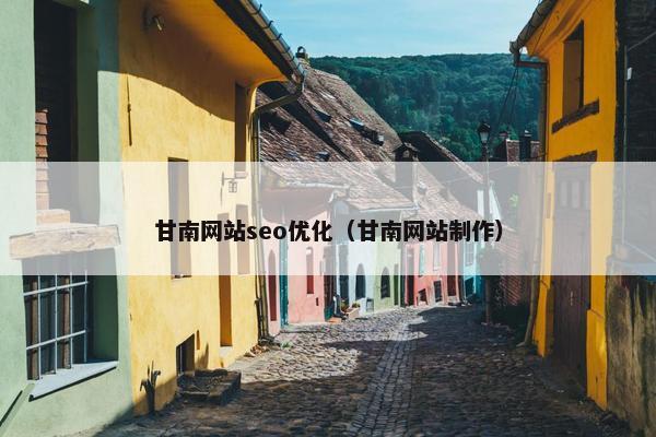 甘南网站seo优化（甘南网站制作）