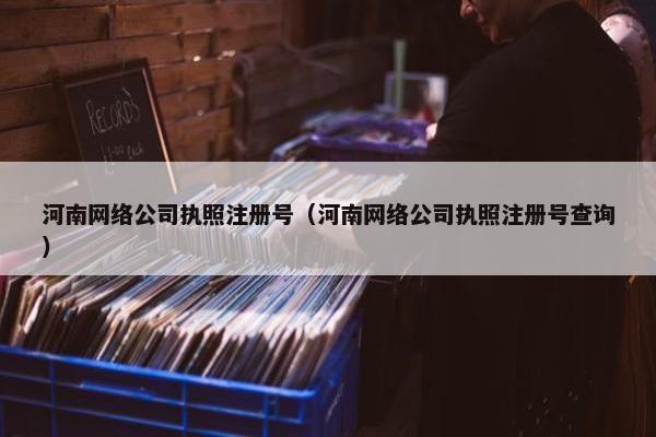 河南网络公司执照注册号（河南网络公司执照注册号查询）