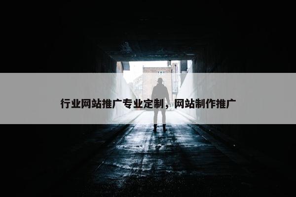 行业网站推广专业定制，网站制作推广