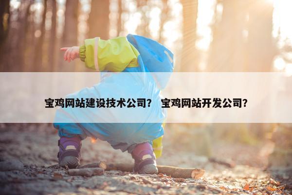 宝鸡网站建设技术公司？ 宝鸡网站开发公司？