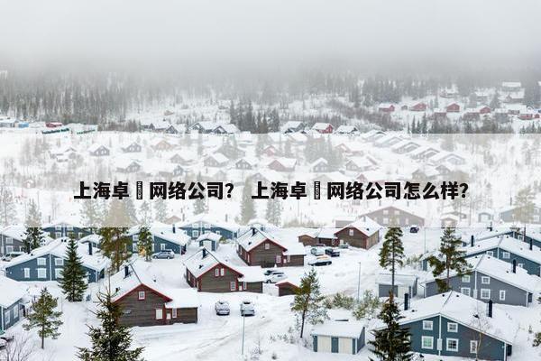 上海卓彧网络公司？ 上海卓彧网络公司怎么样？