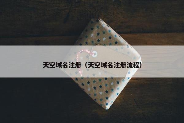 天空域名注册（天空域名注册流程）