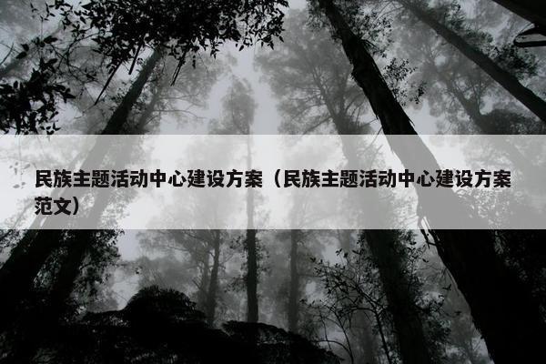 民族主题活动中心建设方案（民族主题活动中心建设方案范文）
