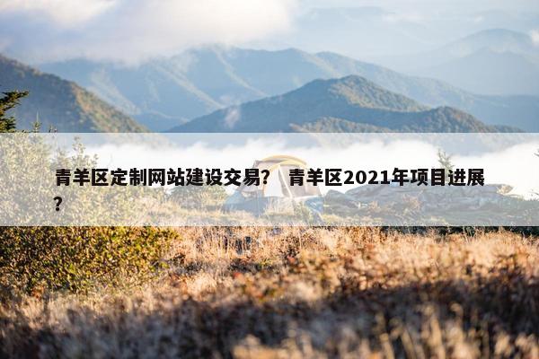 青羊区定制网站建设交易？ 青羊区2021年项目进展？