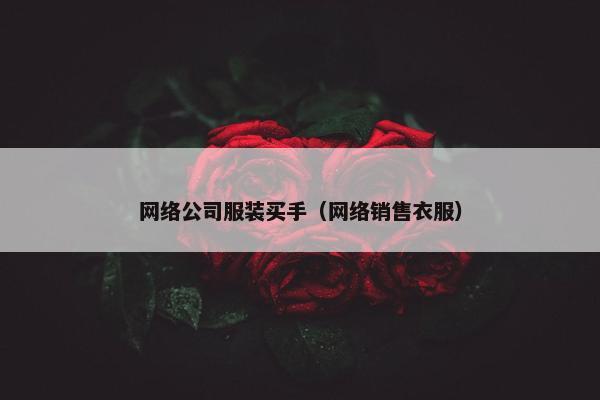 网络公司服装买手（网络销售衣服）
