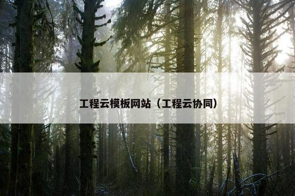 工程云模板网站（工程云协同）
