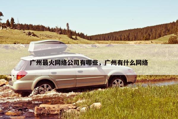 广州最火网络公司有哪些，广州有什么网络