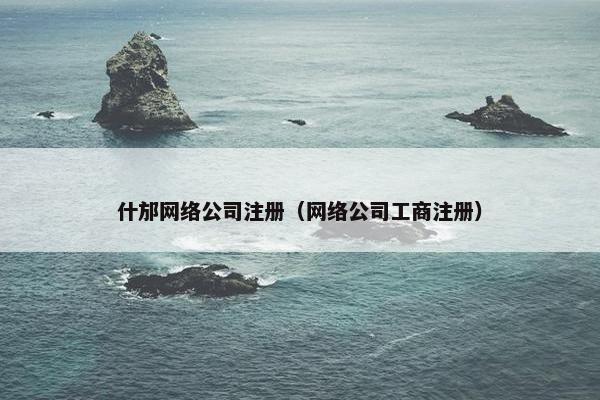 什邡网络公司注册（网络公司工商注册）