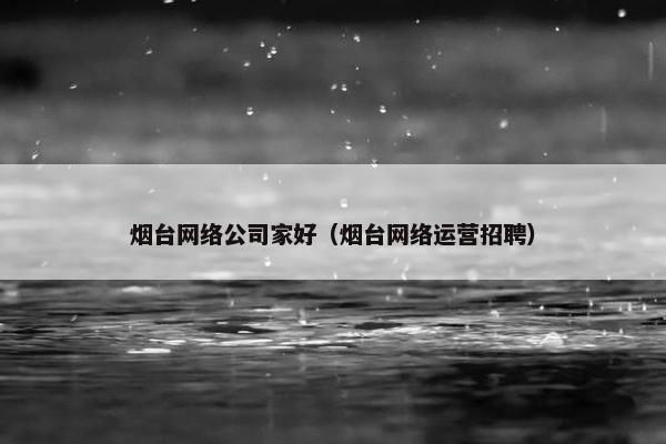 烟台网络公司家好（烟台网络运营招聘）