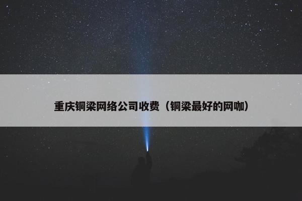 重庆铜梁网络公司收费（铜梁最好的网咖）