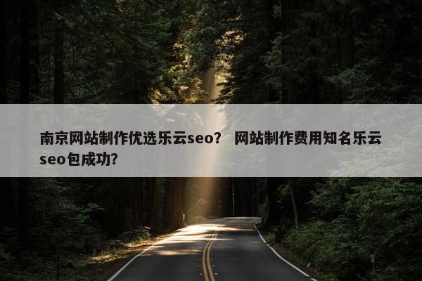 南京网站制作优选乐云seo？ 网站制作费用知名乐云seo包成功？