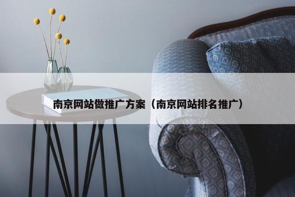 南京网站做推广方案（南京网站排名推广）