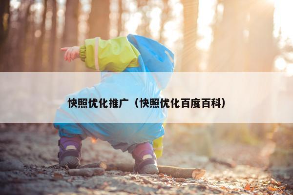 快照优化推广（快照优化百度百科）