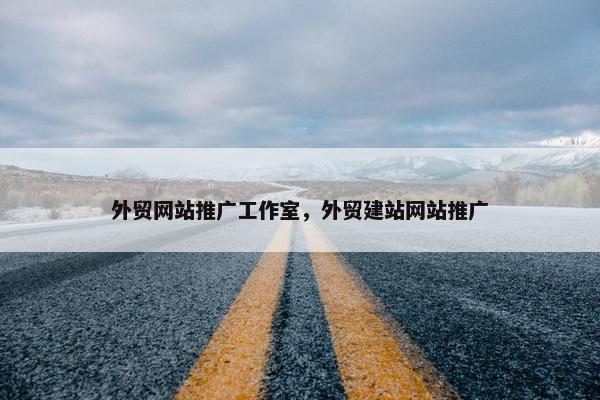 外贸网站推广工作室，外贸建站网站推广